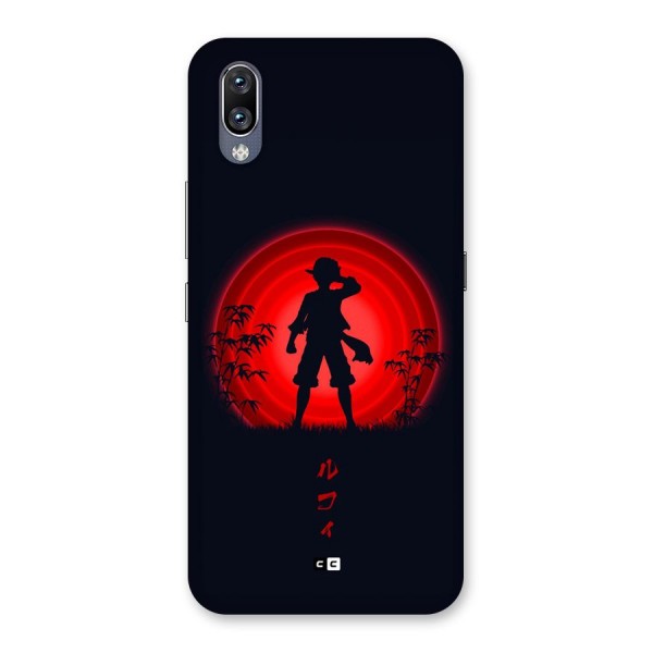 Dark Red Luffy Back Case for Vivo NEX