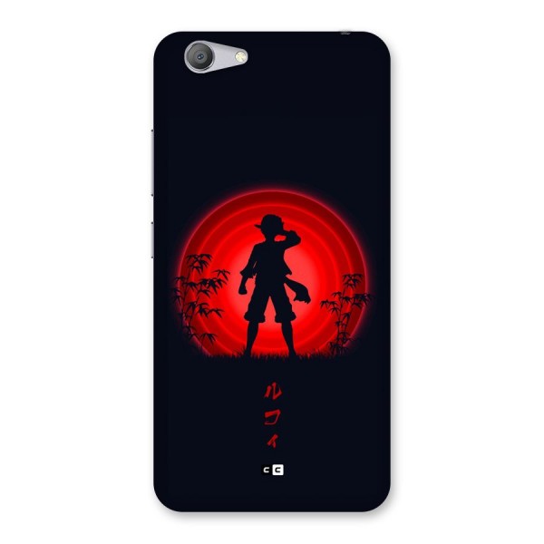 Dark Red Luffy Back Case for Vivo Y53