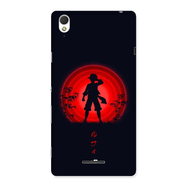 Dark Red Luffy Back Case for Xperia T3