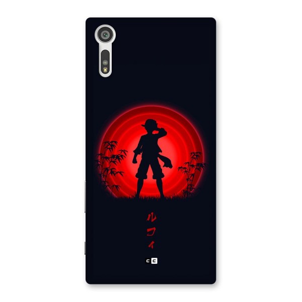 Dark Red Luffy Back Case for Xperia XZ