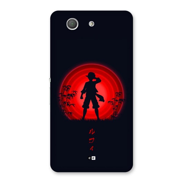Dark Red Luffy Back Case for Xperia Z3 Compact