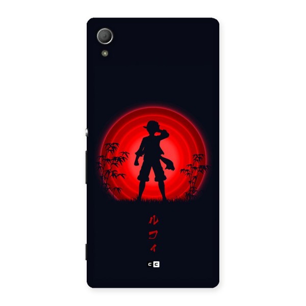 Dark Red Luffy Back Case for Xperia Z3 Plus