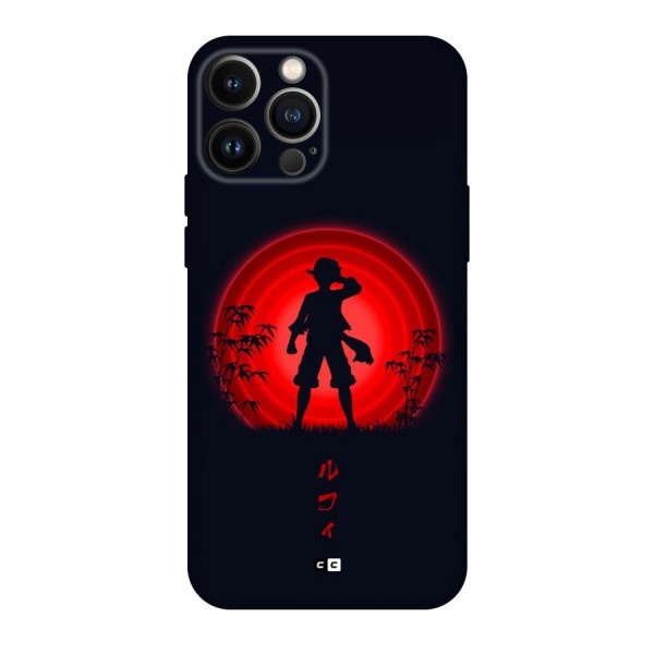Dark Red Luffy Back Case for iPhone 13 Pro Max