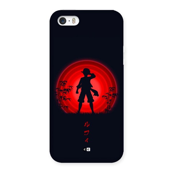 Dark Red Luffy Back Case for iPhone SE 2016