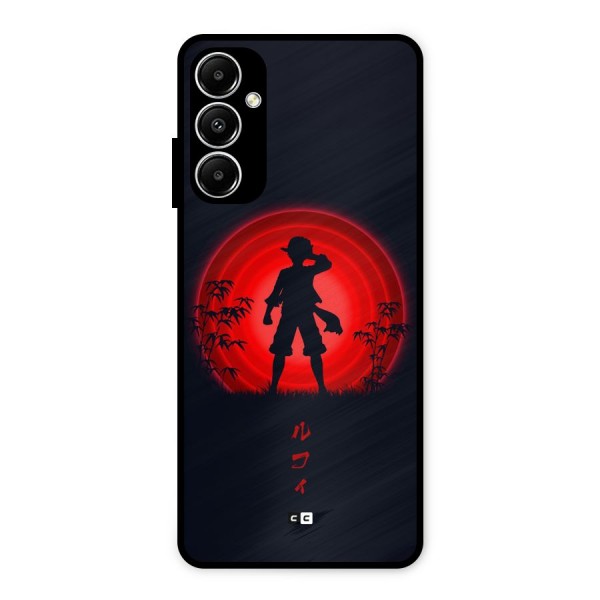 Dark Red Luffy Metal Back Case for Galaxy A05s