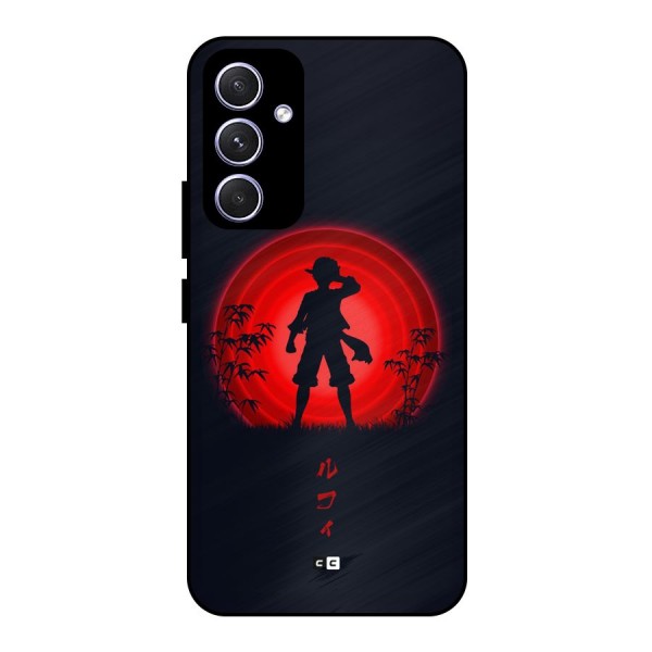 Dark Red Luffy Metal Back Case for Galaxy A54