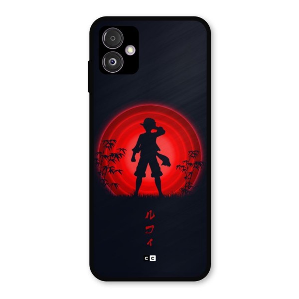 Dark Red Luffy Metal Back Case for Galaxy F14