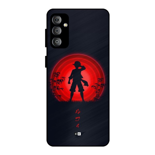 Dark Red Luffy Metal Back Case for Galaxy F23