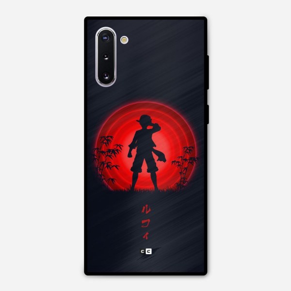 Dark Red Luffy Metal Back Case for Galaxy Note 10