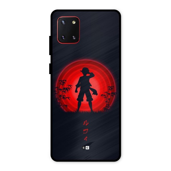 Dark Red Luffy Metal Back Case for Galaxy Note 10 Lite