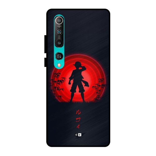 Dark Red Luffy Metal Back Case for Mi 10