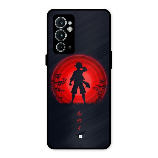 Dark Red Luffy Metal Back Case for OnePlus 9RT 5G