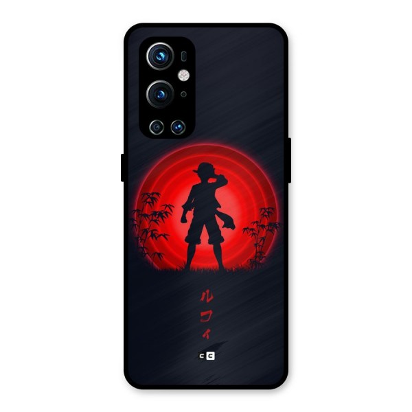 Dark Red Luffy Metal Back Case for OnePlus 9 Pro