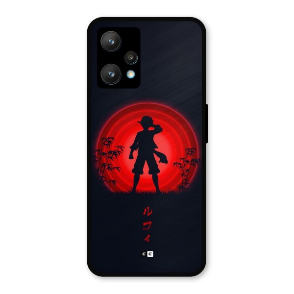 Dark Red Luffy Metal Back Case for Realme 9 Pro Plus 5G