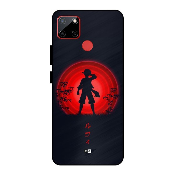 Dark Red Luffy Metal Back Case for Realme C12