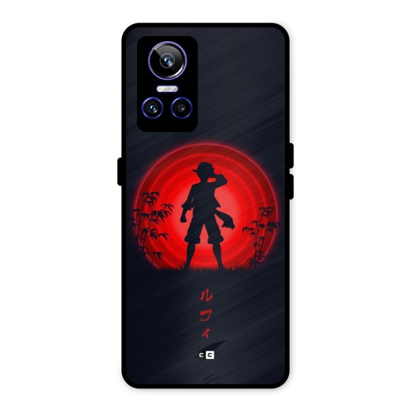 Dark Red Luffy Metal Back Case for Realme GT Neo 3