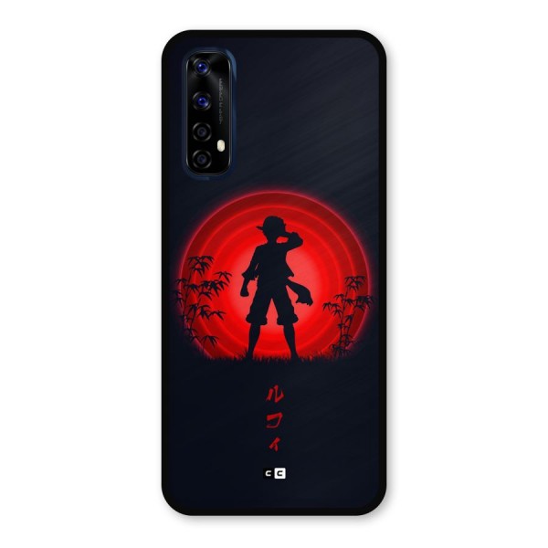 Dark Red Luffy Metal Back Case for Realme Narzo 20 Pro