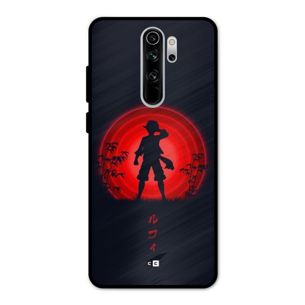 Dark Red Luffy Metal Back Case for Redmi Note 8 Pro