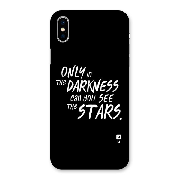 Darkness and the Stars Back Case for iPhone X