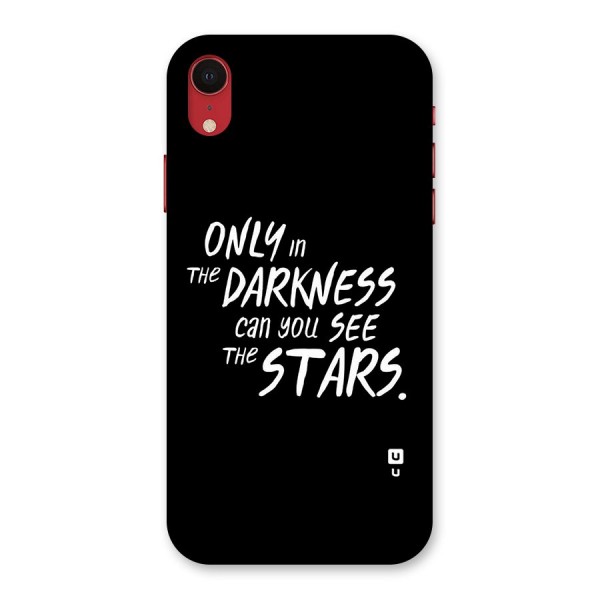 Darkness and the Stars Back Case for iPhone XR