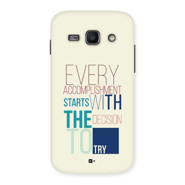 Decision To Try Back Case for Galaxy Ace3