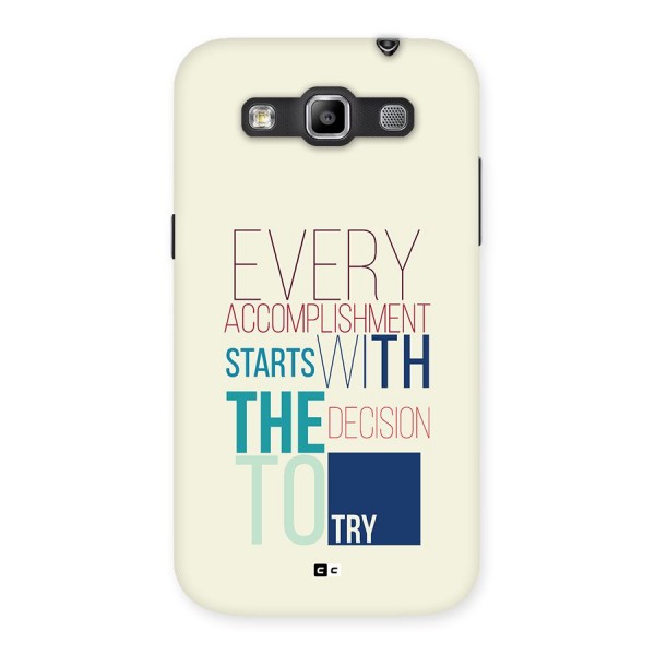 Decision To Try Back Case for Galaxy Grand Quattro
