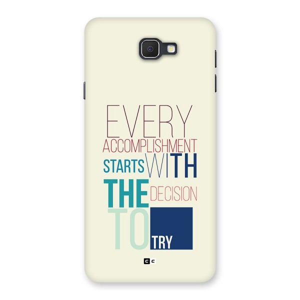 Decision To Try Back Case for Galaxy On7 2016