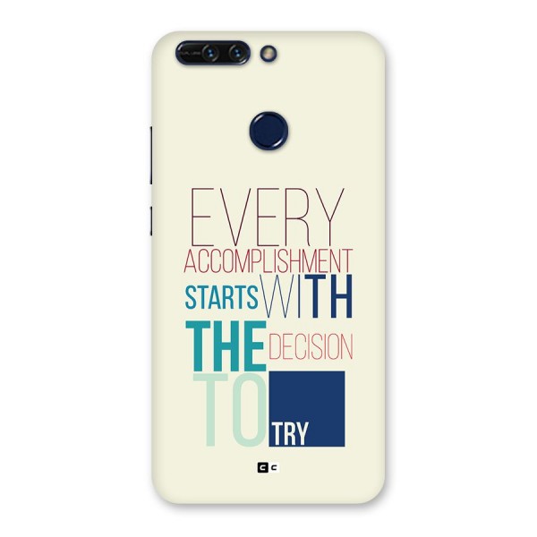 Decision To Try Back Case for Honor 8 Pro