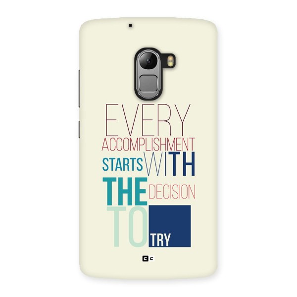 Decision To Try Back Case for Lenovo K4 Note
