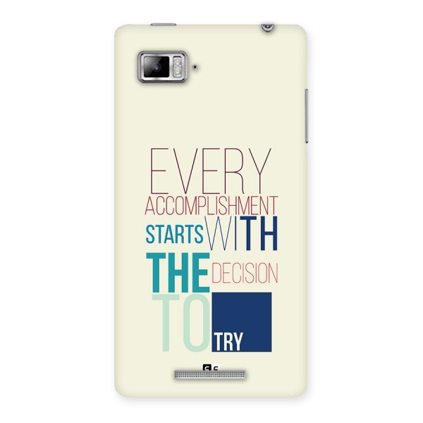 Decision To Try Back Case for Lenovo Vibe Z K910