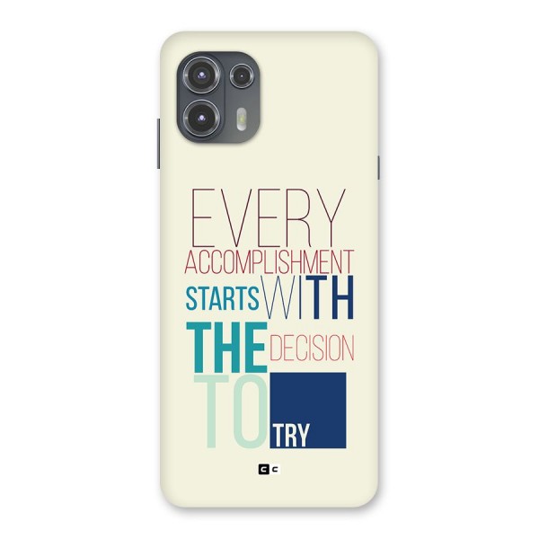 Decision To Try Back Case for Motorola Edge 20 Fusion