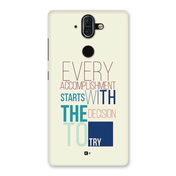 Decision To Try Back Case for Nokia 8 Sirocco