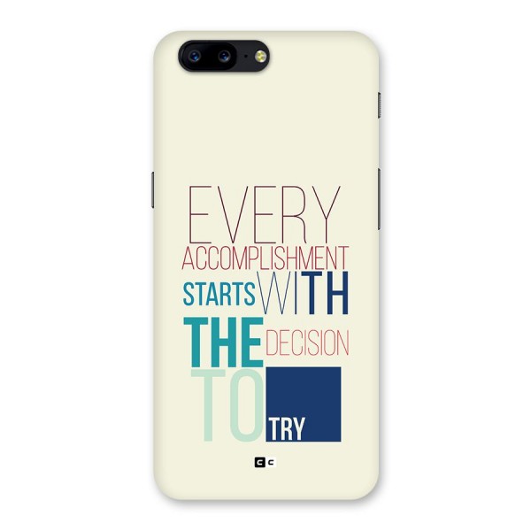 Decision To Try Back Case for OnePlus 5
