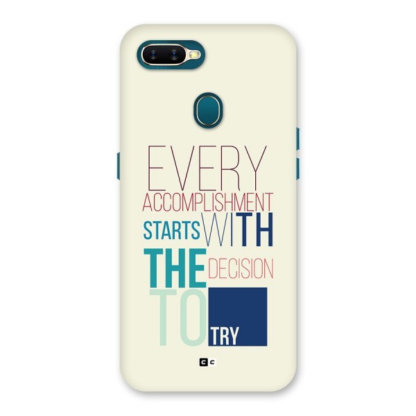 Decision To Try Back Case for Oppo A7