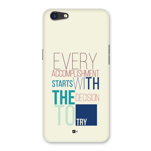 Decision To Try Back Case for Oppo A71