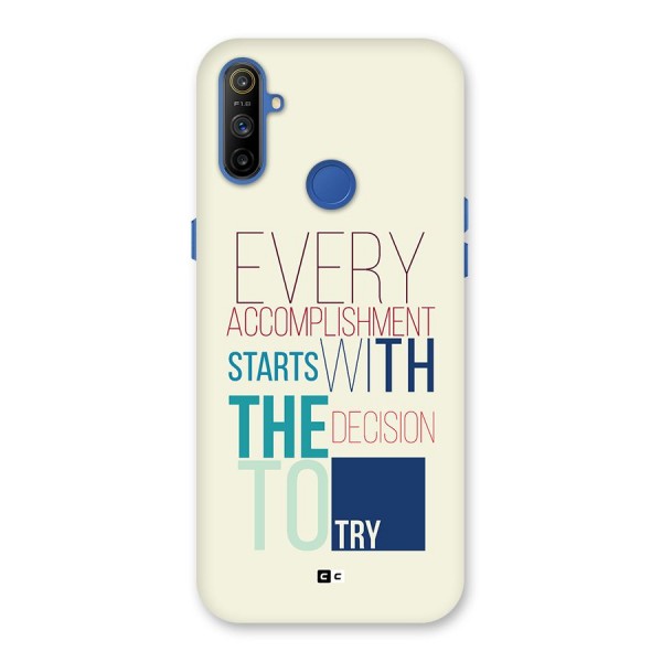 Decision To Try Back Case for Realme Narzo 10A