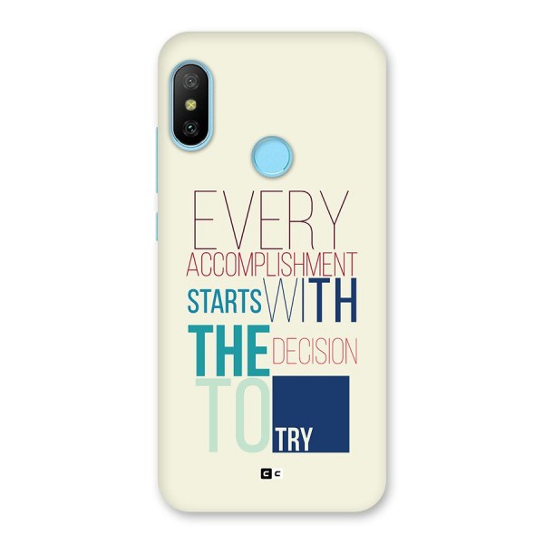 Decision To Try Back Case for Redmi 6 Pro