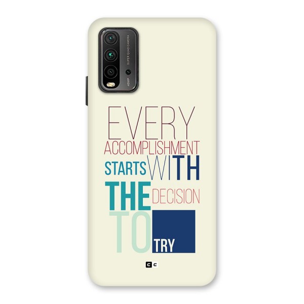 Decision To Try Back Case for Redmi 9 Power