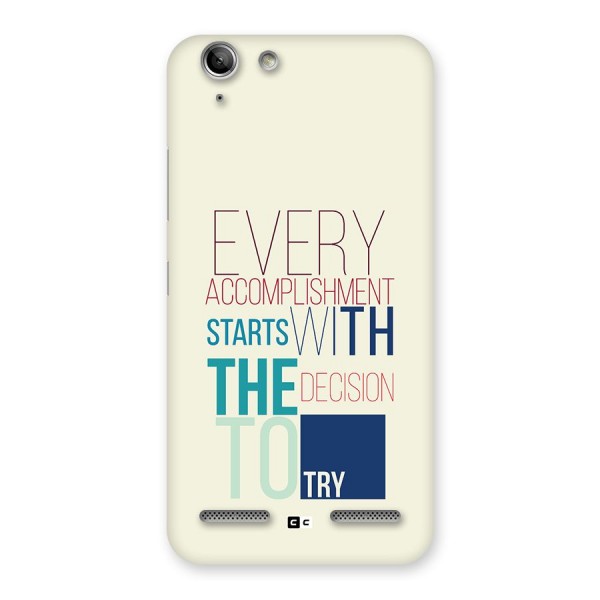 Decision To Try Back Case for Vibe K5 Plus