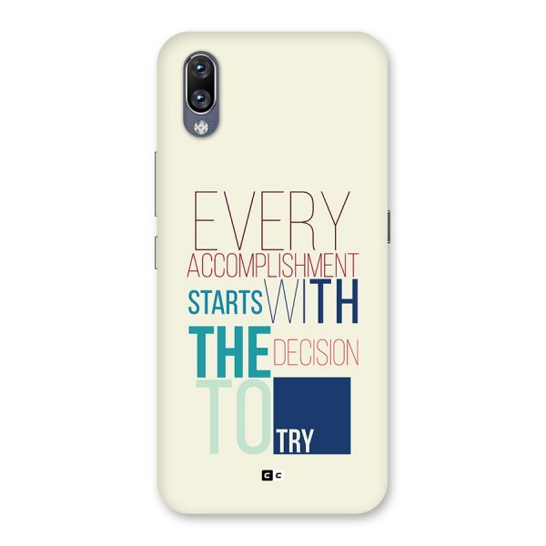 Decision To Try Back Case for Vivo NEX