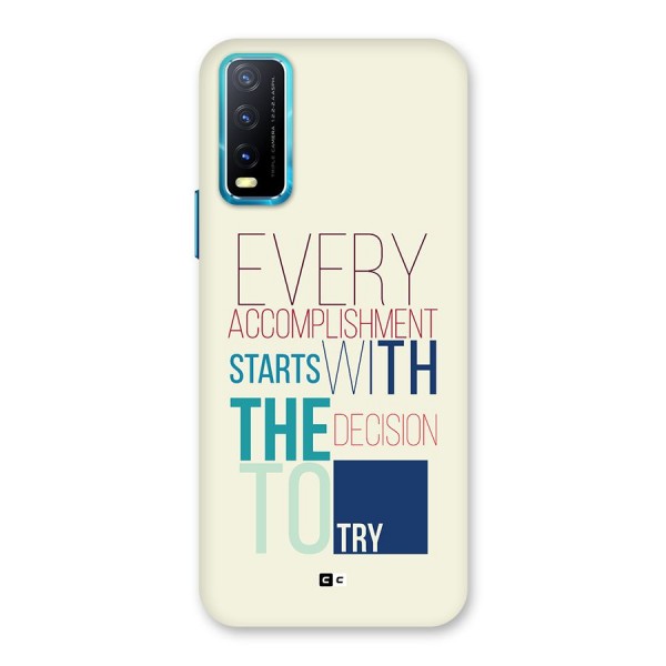 Decision To Try Back Case for Vivo Y12s