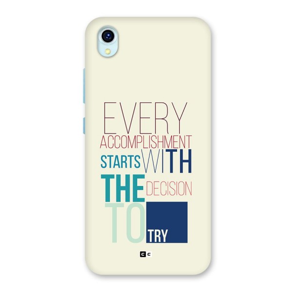 Decision To Try Back Case for Vivo Y1s