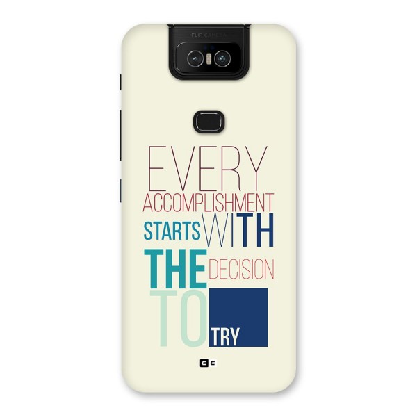 Decision To Try Back Case for Zenfone 6z