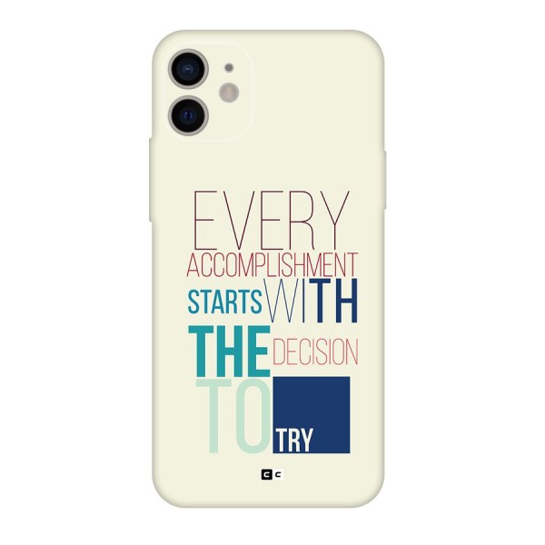 Decision To Try Back Case for iPhone 11
