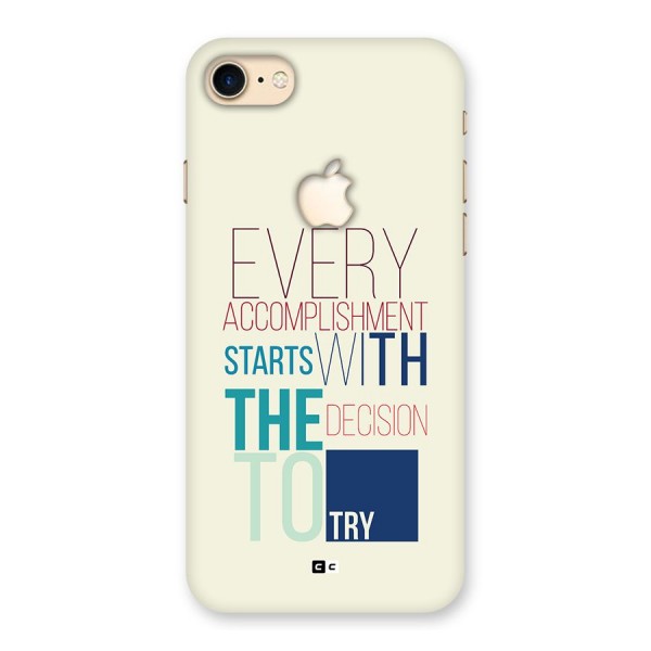 Decision To Try Back Case for iPhone 7 Apple Cut