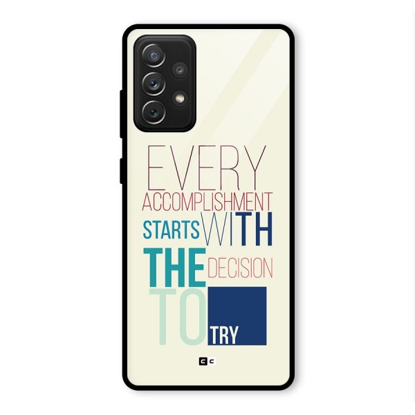 Decision To Try Glass Back Case for Galaxy A72