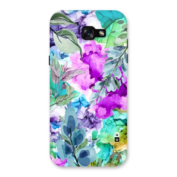 Decorative Florals Printed Back Case for Galaxy A7 (2017)
