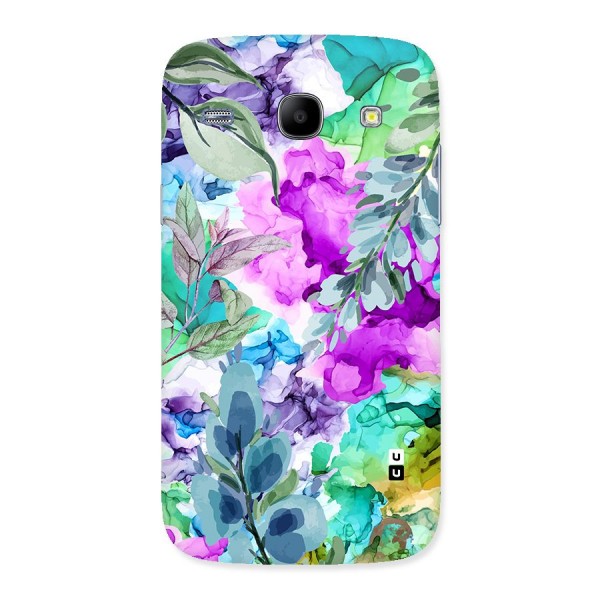 Decorative Florals Printed Back Case for Galaxy Core