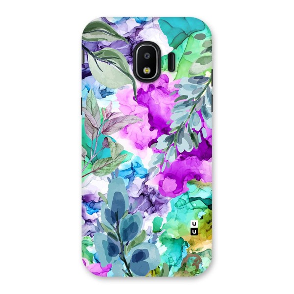 Decorative Florals Printed Back Case for Galaxy J2 Pro 2018