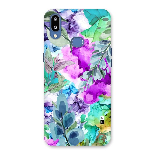 Decorative Florals Printed Back Case for Galaxy M01s